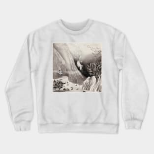 illustration for the book comet in moominland - tove jansson Crewneck Sweatshirt